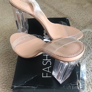 Glass slipper sandals